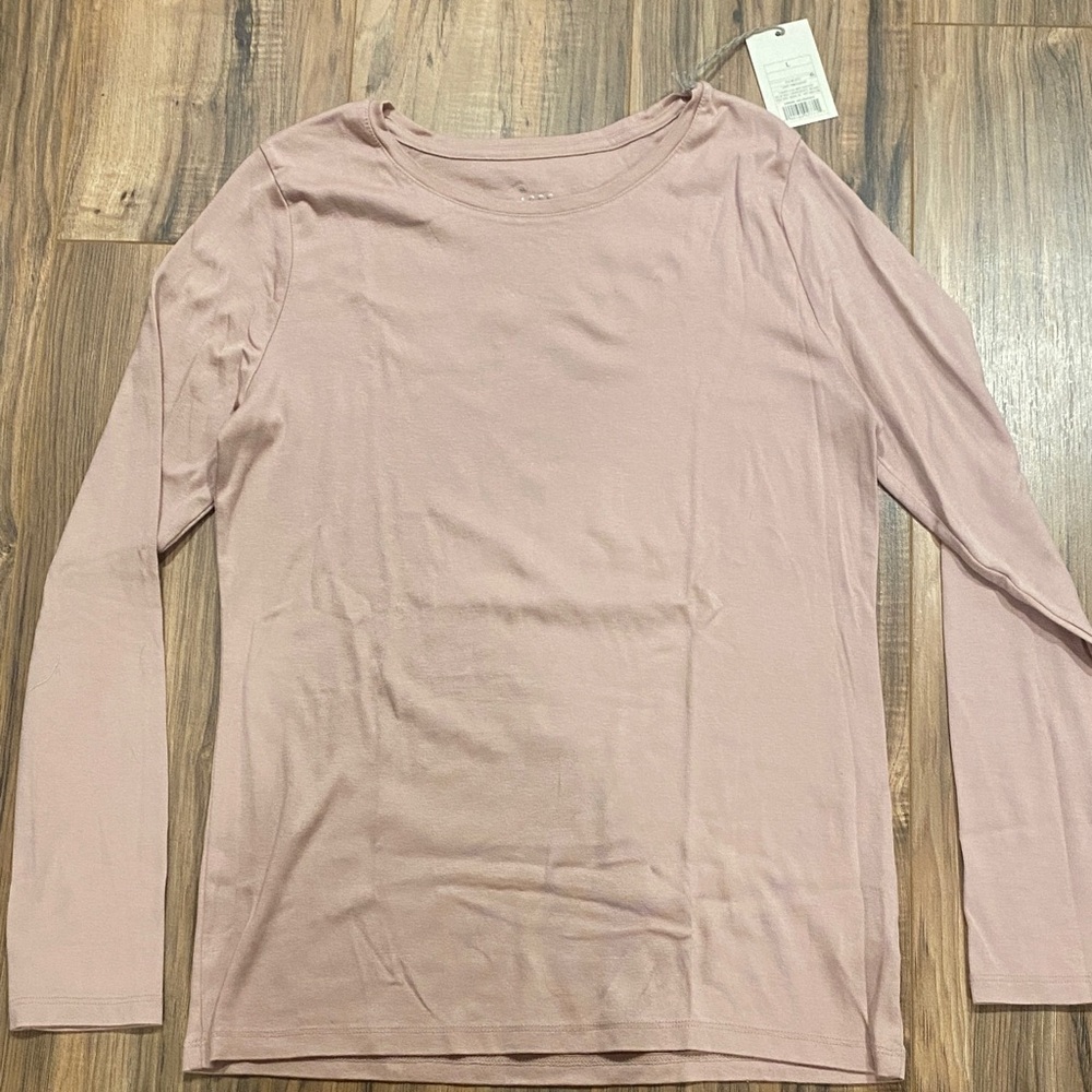 a new day Blush Long Sleeve Blouse